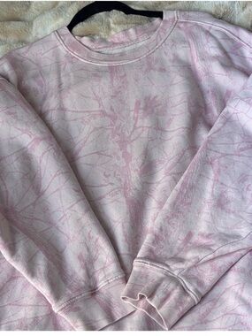 Dairy Boy Pink Camo Sweatshirt Crewneck with White Puffy Letters